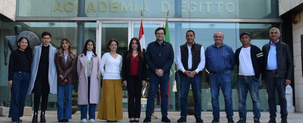 وزير الثقافة يتفقد الأكاديمية المصرية للفنون بروما