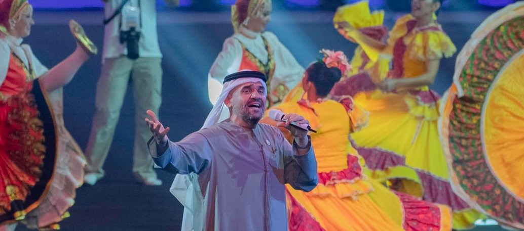 الجسمى يبدع في حفل افتتاح بطولة أبوظبى لمحترفى الجوجيتسو